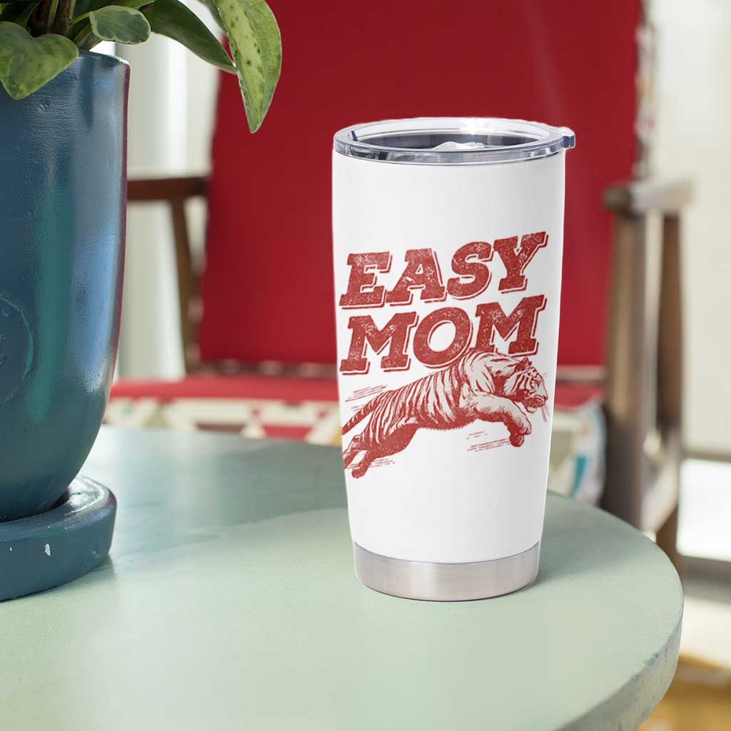 Easy Tiger Mom Tumbler Cup Vintage Boho Distressed Aesthetic Mother's Day Gifts