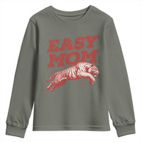 Easy Tiger Mom Youth Sweatshirt Vintage Boho Distressed Aesthetic Mother's Day Gifts
