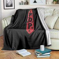 Pop Tie Star Dad Music Lover Fathers Day Throw Blanket