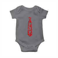 Pop Tie Star Dad Music Lover Fathers Day Baby Onesie