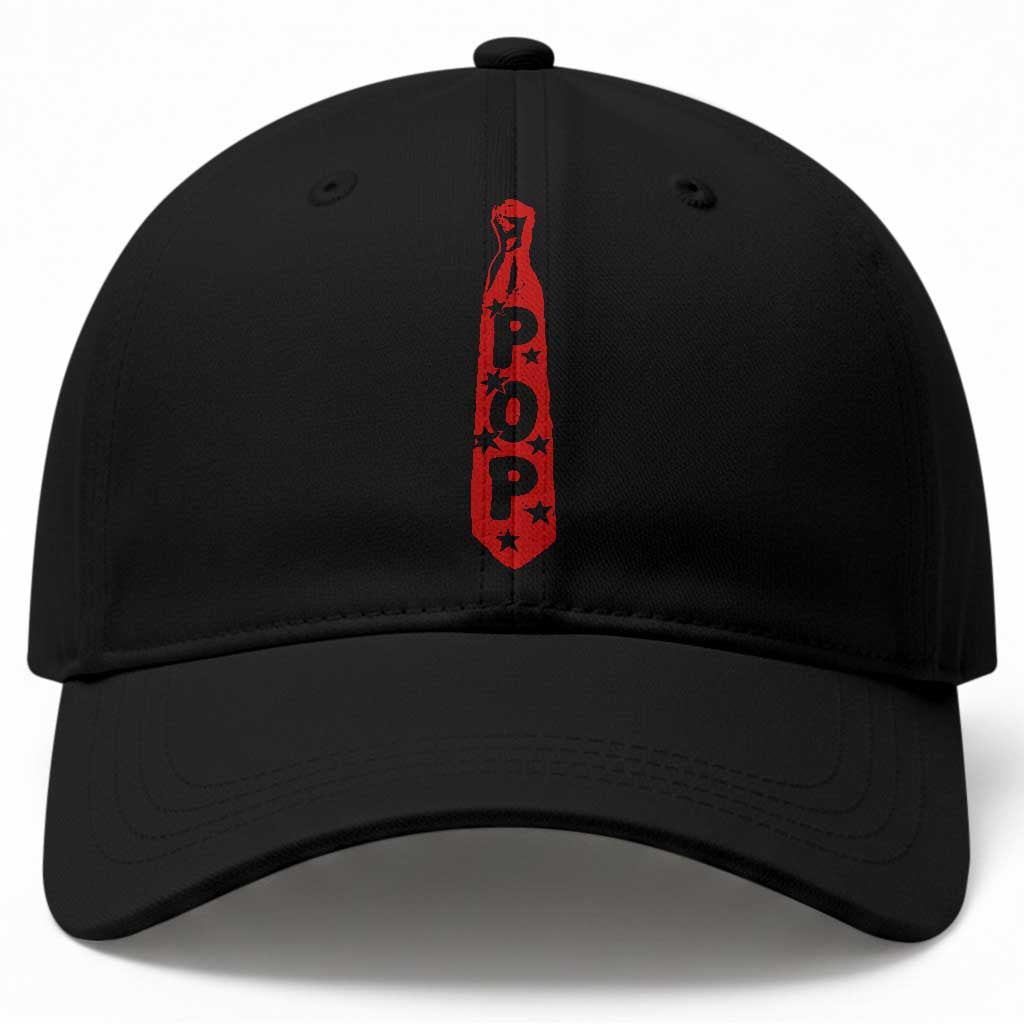 Pop Tie Star Dad Music Lover Fathers Day Baseball Cap