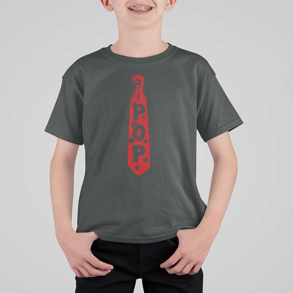 Pop Tie Star Dad Music Lover Fathers Day T Shirt For Kid