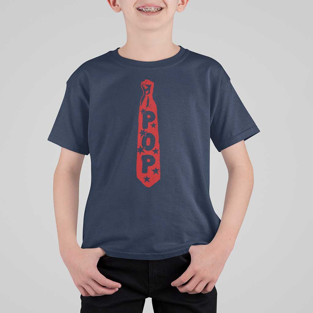 Pop Tie Star Dad Music Lover Fathers Day T Shirt For Kid