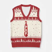 Pop Tie Star Dad Music Lover Fathers Day V-Neck Knit Sweater Vest