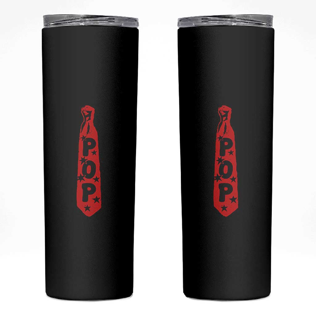Pop Tie Star Dad Music Lover Fathers Day Skinny Tumbler
