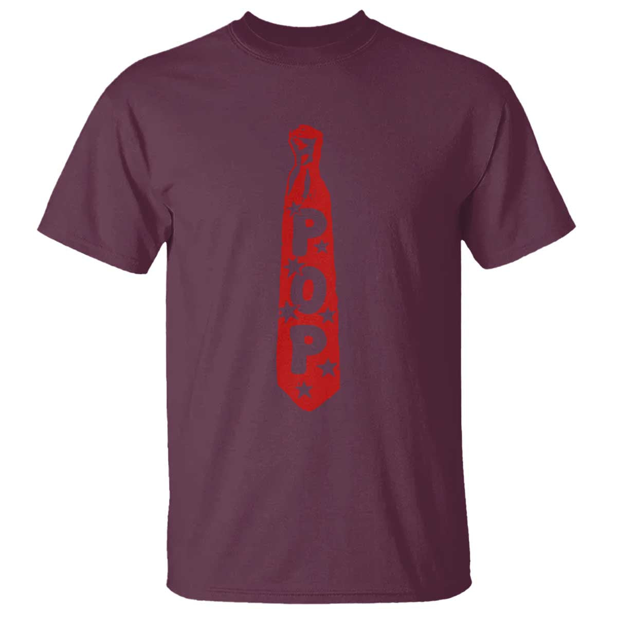 Pop Tie Star Dad Music Lover Fathers Day T Shirt