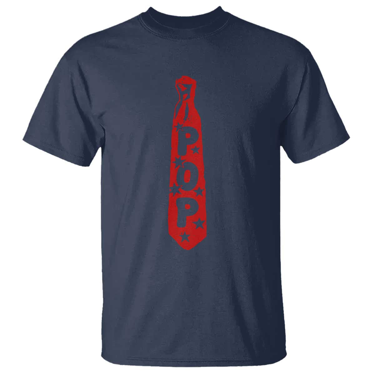 Pop Tie Star Dad Music Lover Fathers Day T Shirt