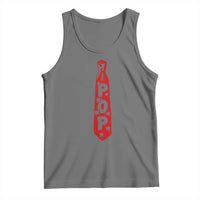 Pop Tie Star Dad Music Lover Fathers Day Tank Top