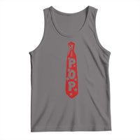 Pop Tie Star Dad Music Lover Fathers Day Tank Top