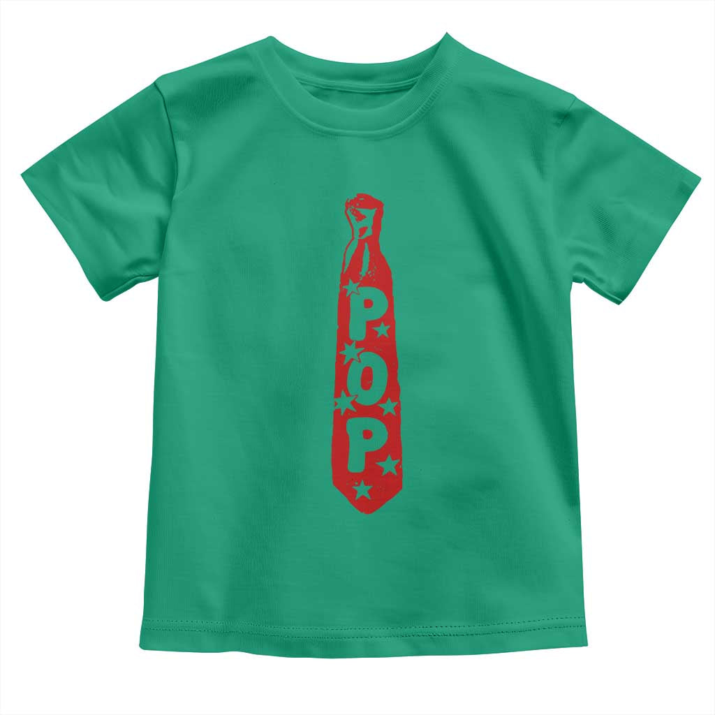 Pop Tie Star Dad Music Lover Fathers Day Toddler T Shirt