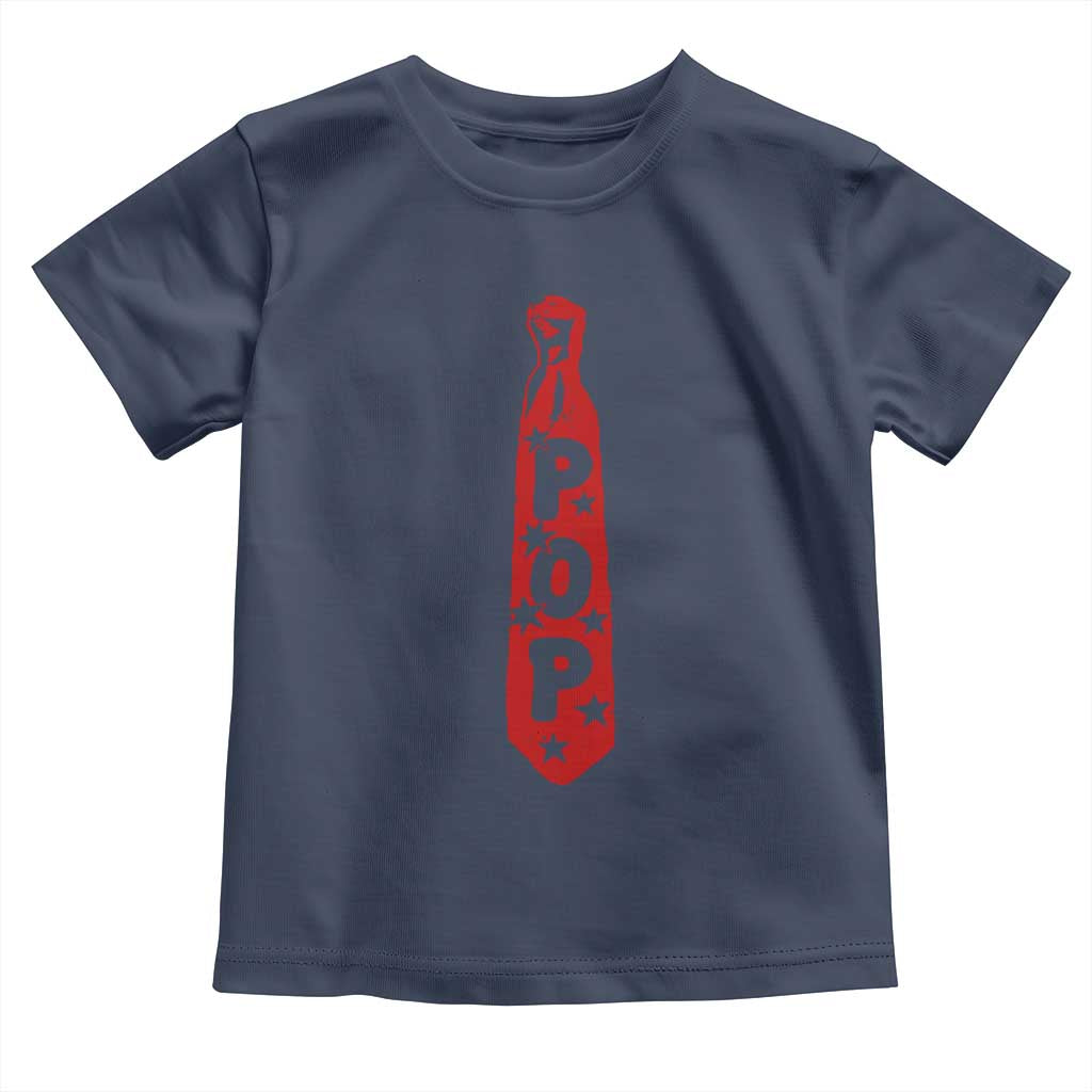 Pop Tie Star Dad Music Lover Fathers Day Toddler T Shirt