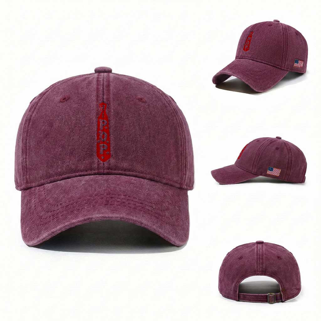 Pop Tie Star Dad Music Lover Fathers Day Washed Cotton Baseball Cap