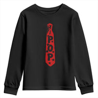 Pop Tie Star Dad Music Lover Fathers Day Youth Sweatshirt