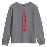 Pop Tie Star Dad Music Lover Fathers Day Youth Sweatshirt