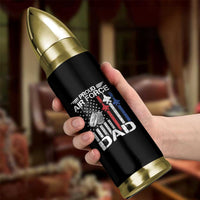 Proud Air Force Dad Bullet Tumbler Military Army Father Vintage American Flag
