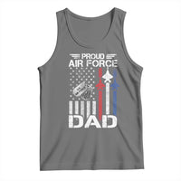 Proud Air Force Dad Tank Top Military Army Father Vintage American Flag
