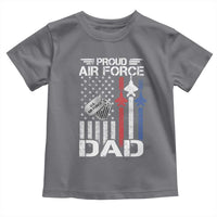 Proud Air Force Dad Toddler T Shirt Military Army Father Vintage American Flag