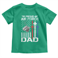 Proud Air Force Dad Toddler T Shirt Military Army Father Vintage American Flag
