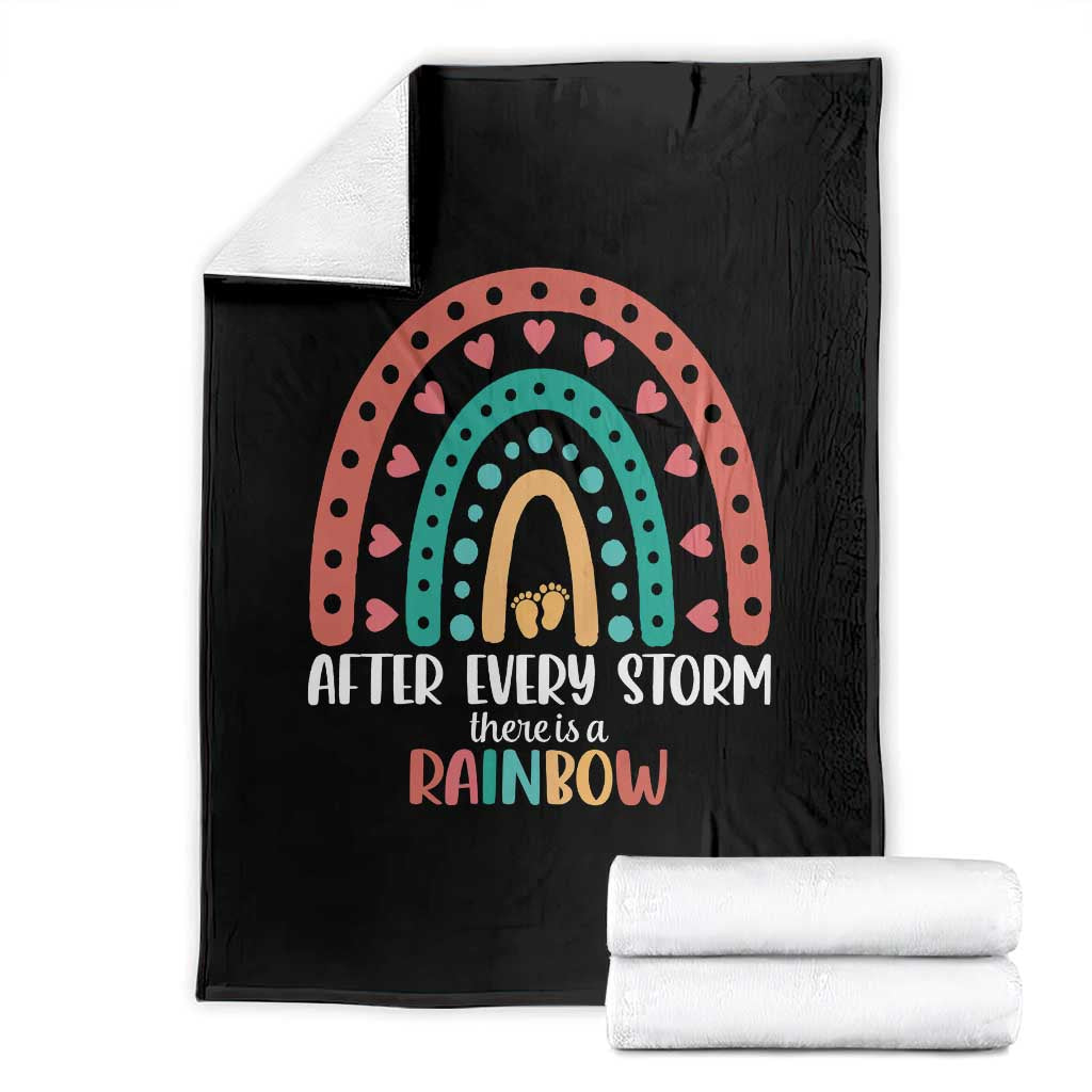 After Every Storm There Is A Rainbow Throw Blanket Pregnancy Announcement