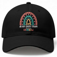 After Every Storm There Is A Rainbow Baseball Cap Pregnancy Announcement