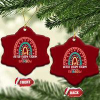 After Every Storm There Is A Rainbow Ceramic Ornament Pregnancy Announcement