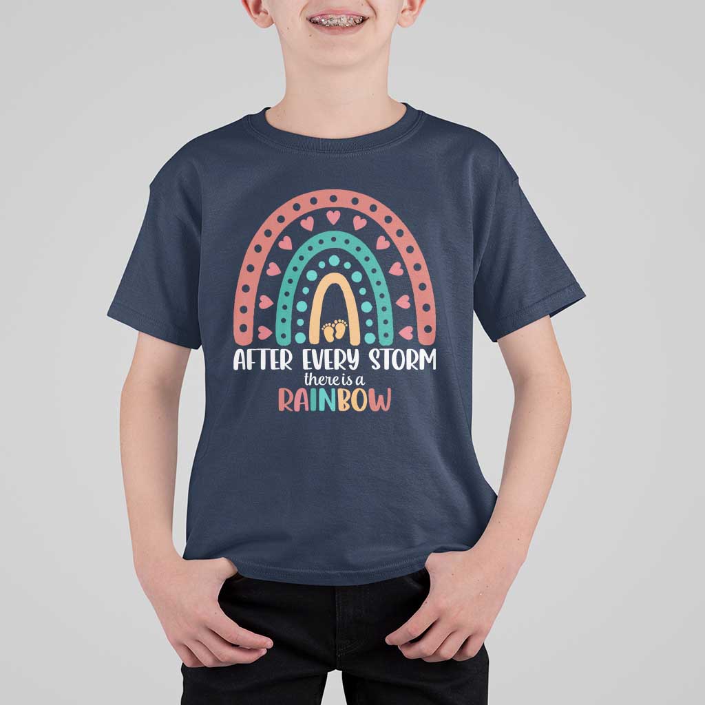 After Every Storm There Is A Rainbow T Shirt For Kid Pregnancy Announcement