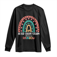 After Every Storm There Is A Rainbow Long Sleeve Shirt Pregnancy Announcement