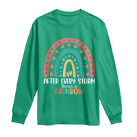 After Every Storm There Is A Rainbow Long Sleeve Shirt Pregnancy Announcement