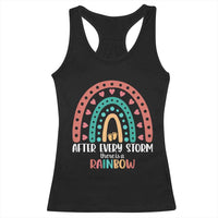 After Every Storm There Is A Rainbow Racerback Tank Top Pregnancy Announcement