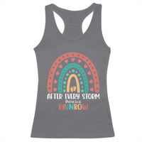 After Every Storm There Is A Rainbow Racerback Tank Top Pregnancy Announcement