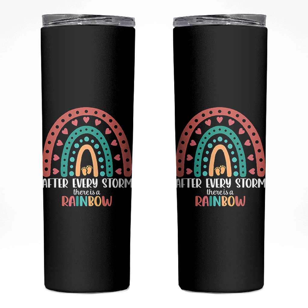 After Every Storm There Is A Rainbow Skinny Tumbler Pregnancy Announcement