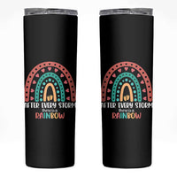 After Every Storm There Is A Rainbow Skinny Tumbler Pregnancy Announcement