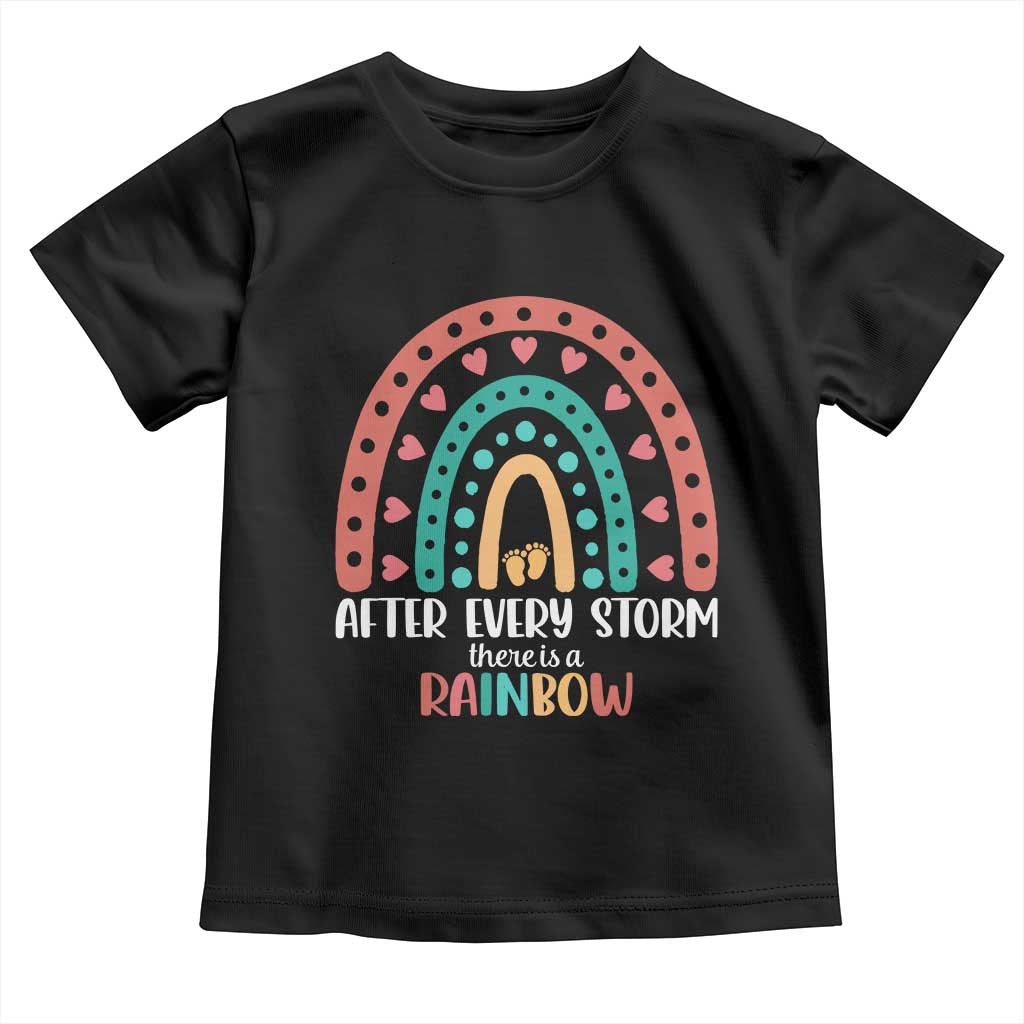 After Every Storm There Is A Rainbow Toddler T Shirt Pregnancy Announcement
