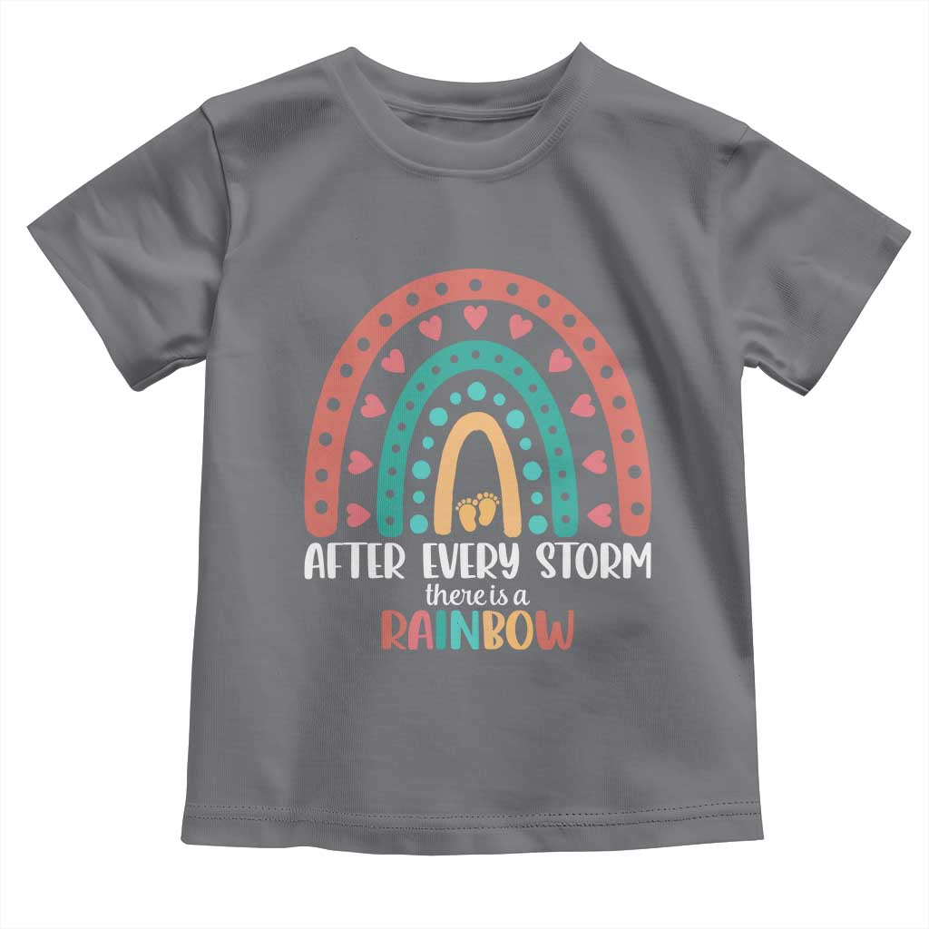 After Every Storm There Is A Rainbow Toddler T Shirt Pregnancy Announcement