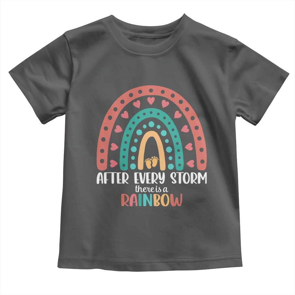 After Every Storm There Is A Rainbow Toddler T Shirt Pregnancy Announcement