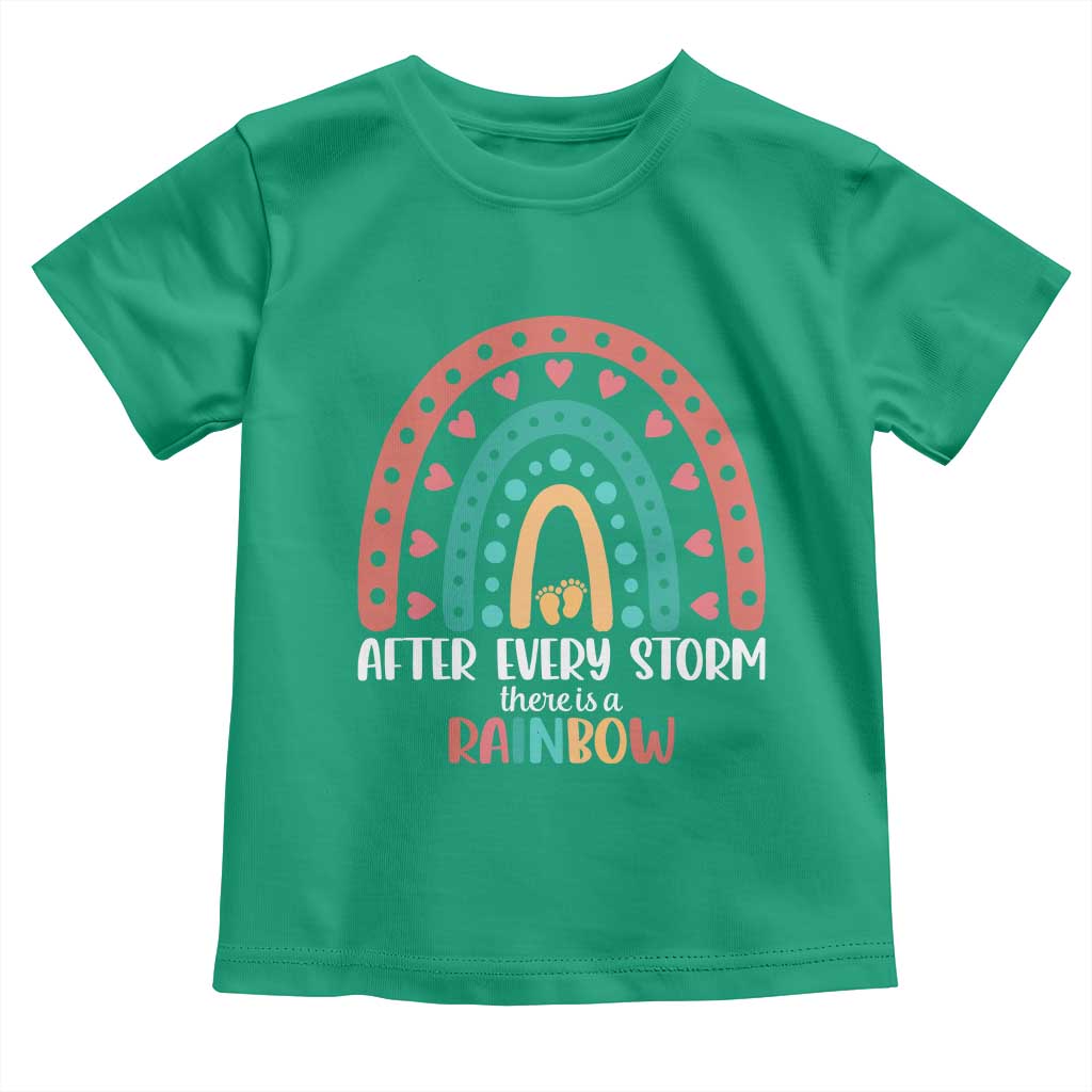 After Every Storm There Is A Rainbow Toddler T Shirt Pregnancy Announcement