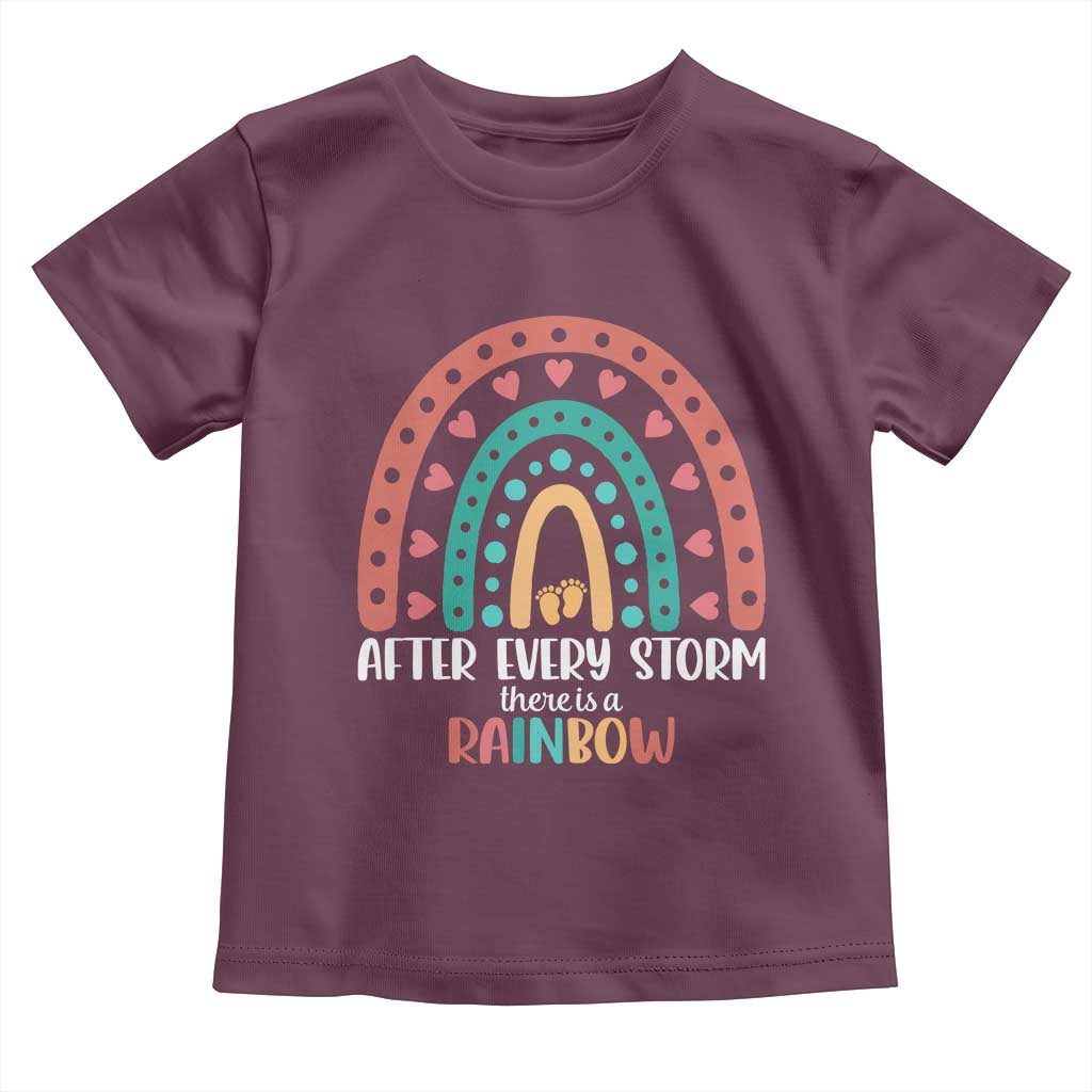 After Every Storm There Is A Rainbow Toddler T Shirt Pregnancy Announcement
