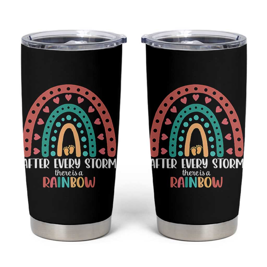 After Every Storm There Is A Rainbow Tumbler Cup Pregnancy Announcement