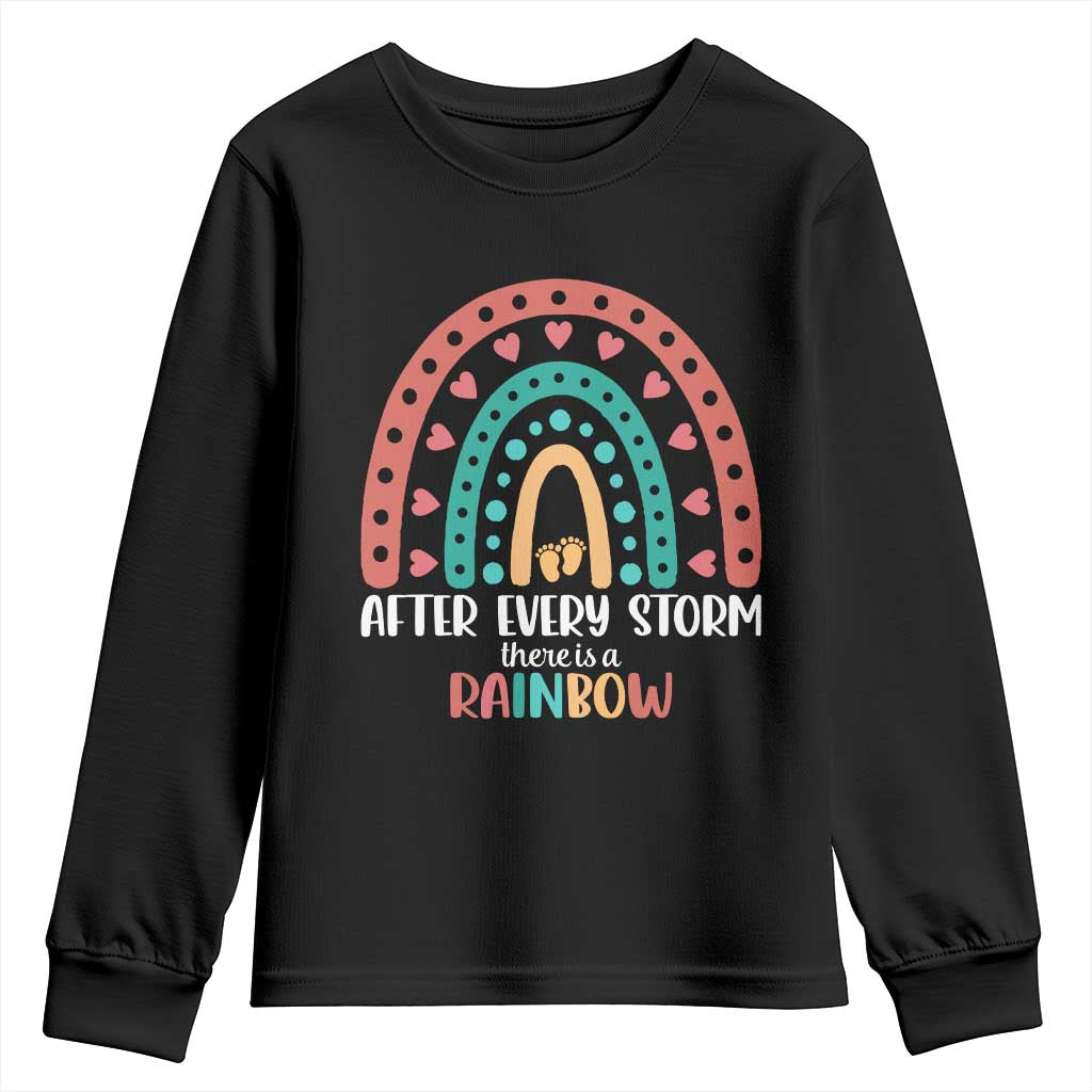 After Every Storm There Is A Rainbow Youth Sweatshirt Pregnancy Announcement