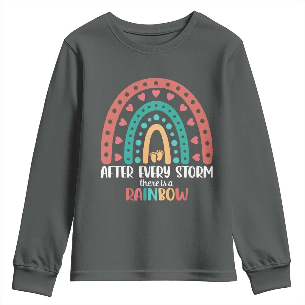 After Every Storm There Is A Rainbow Youth Sweatshirt Pregnancy Announcement