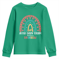 After Every Storm There Is A Rainbow Youth Sweatshirt Pregnancy Announcement