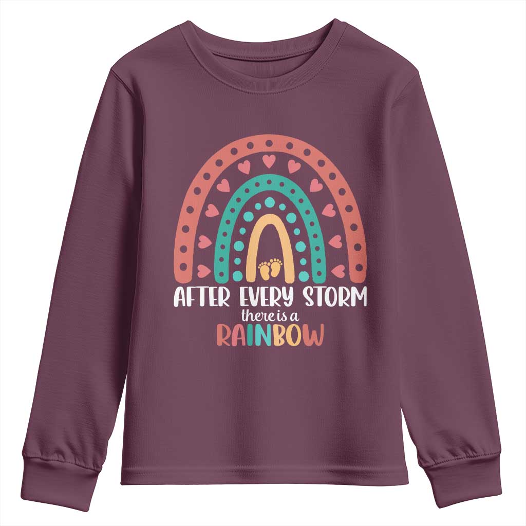 After Every Storm There Is A Rainbow Youth Sweatshirt Pregnancy Announcement