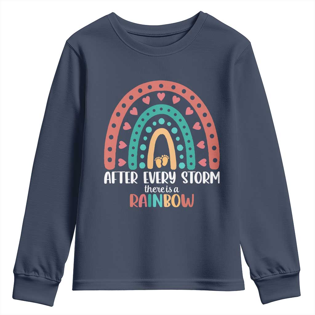 After Every Storm There Is A Rainbow Youth Sweatshirt Pregnancy Announcement