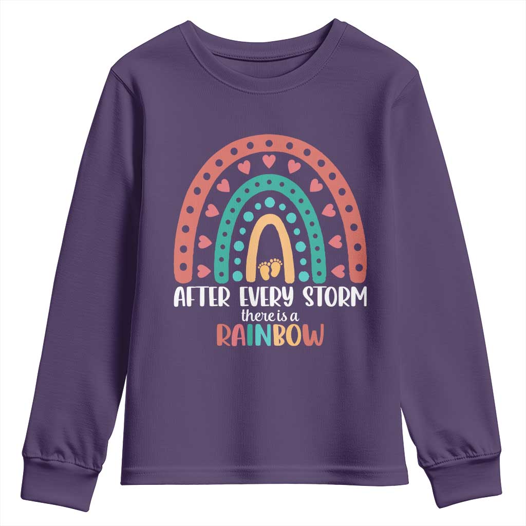 After Every Storm There Is A Rainbow Youth Sweatshirt Pregnancy Announcement