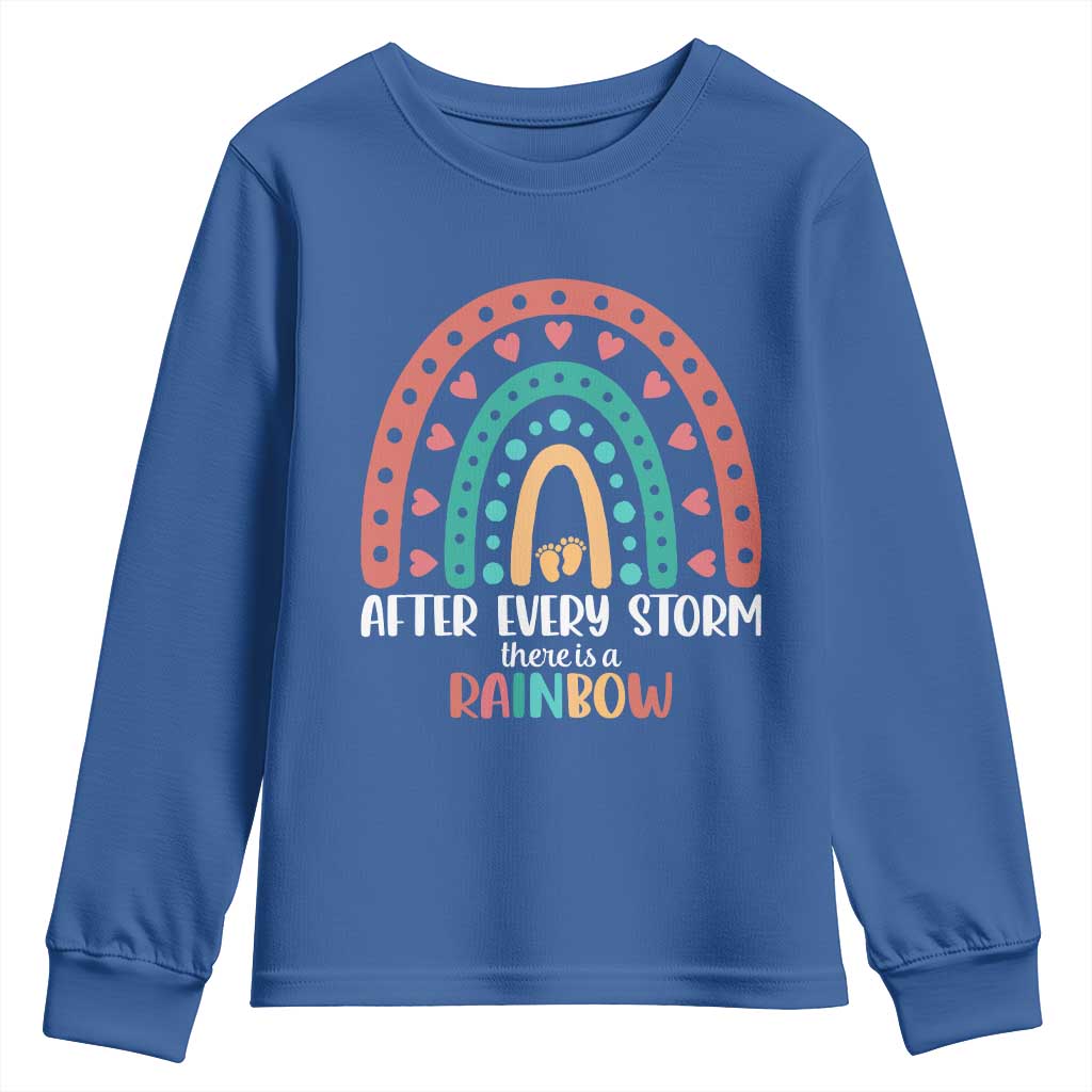 After Every Storm There Is A Rainbow Youth Sweatshirt Pregnancy Announcement