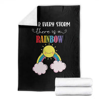After Every Storm There Is A Rainbow Throw Blanket Sentimental Pregnancy Announcement