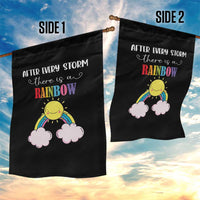 After Every Storm There Is A Rainbow Garden Flag Sentimental Pregnancy Announcement