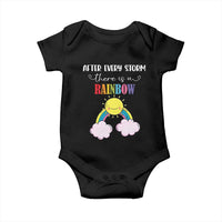 After Every Storm There Is A Rainbow Baby Onesie Sentimental Pregnancy Announcement