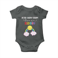 After Every Storm There Is A Rainbow Baby Onesie Sentimental Pregnancy Announcement