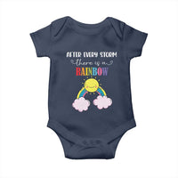 After Every Storm There Is A Rainbow Baby Onesie Sentimental Pregnancy Announcement